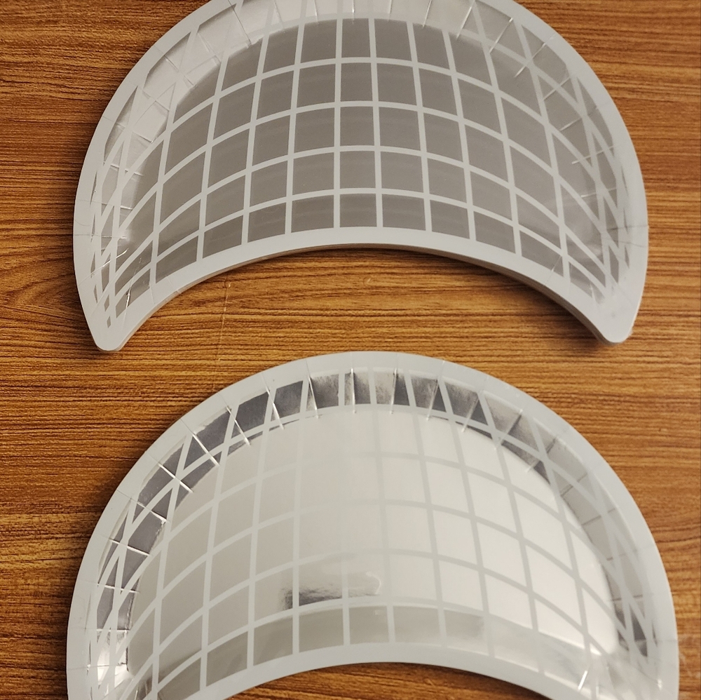 White and Silver Paper Plates Halloween